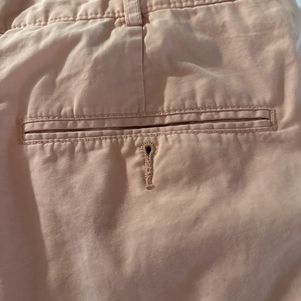 Cremieux Salmon Dyed Flat Front Casual Cotton Chino Shorts Men's Size 33 - Picture 5 of 7